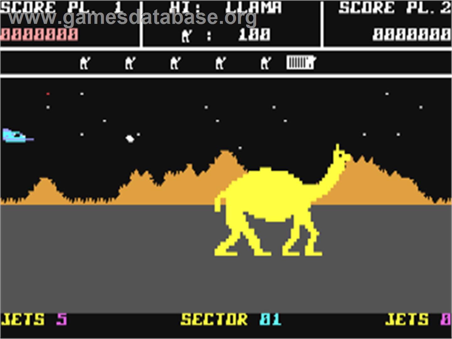 Advance of the Mega Camels - Commodore 64 - Artwork - In Game