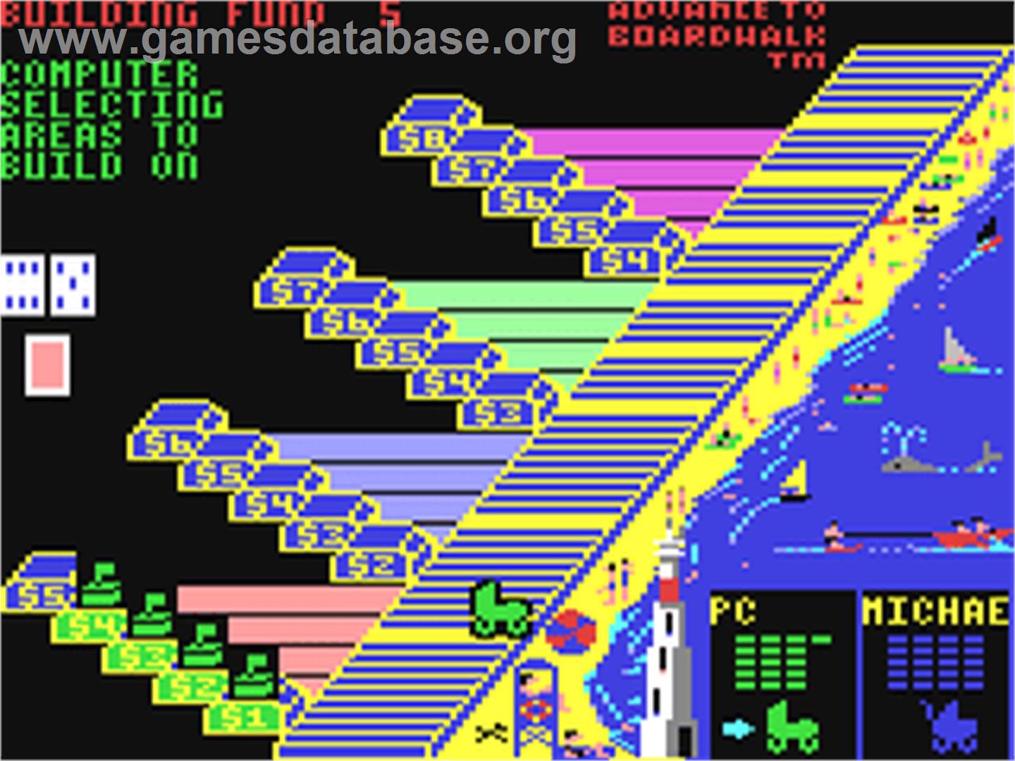 Advance to Boardwalk - Commodore 64 - Artwork - In Game