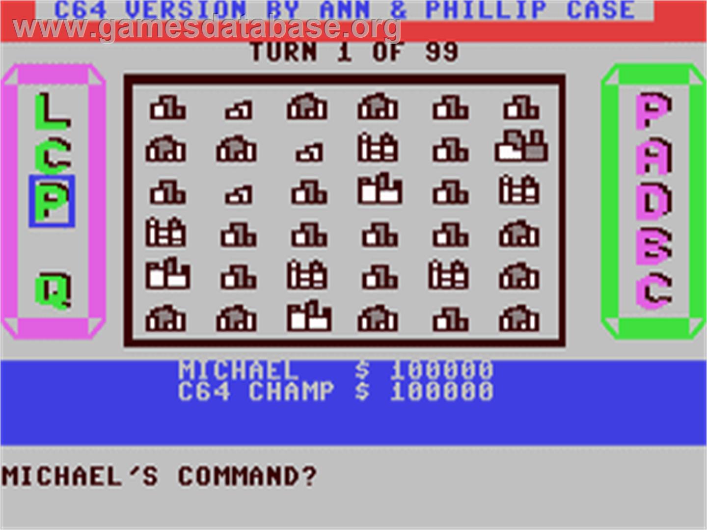 Airline - Commodore 64 - Artwork - In Game