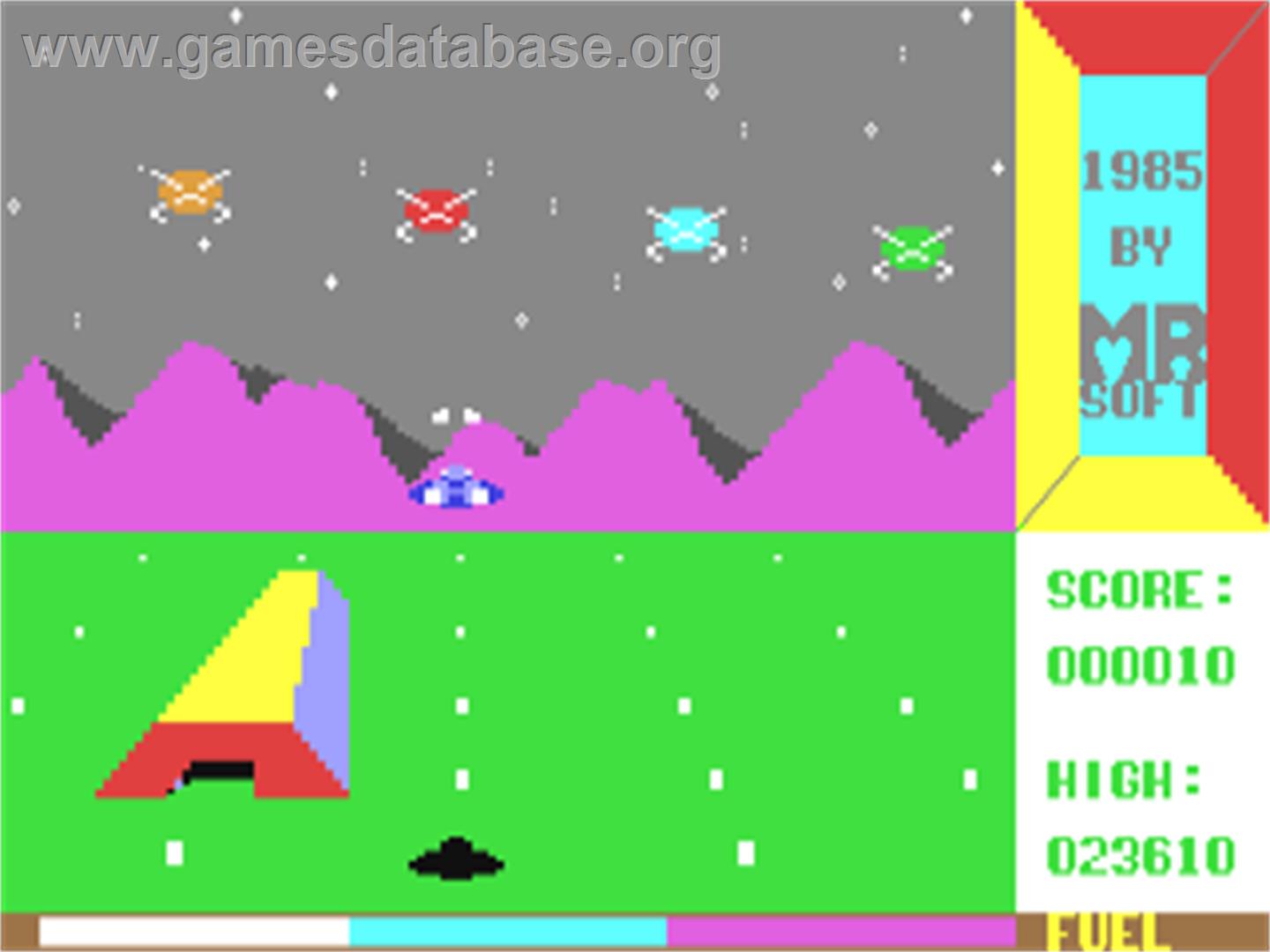 Alien Destroyer - Commodore 64 - Artwork - In Game