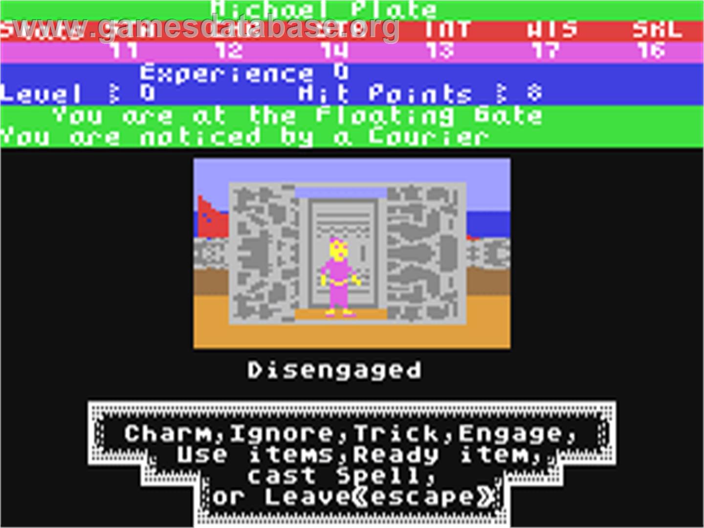 Alternate Reality: The City - Commodore 64 - Artwork - In Game
