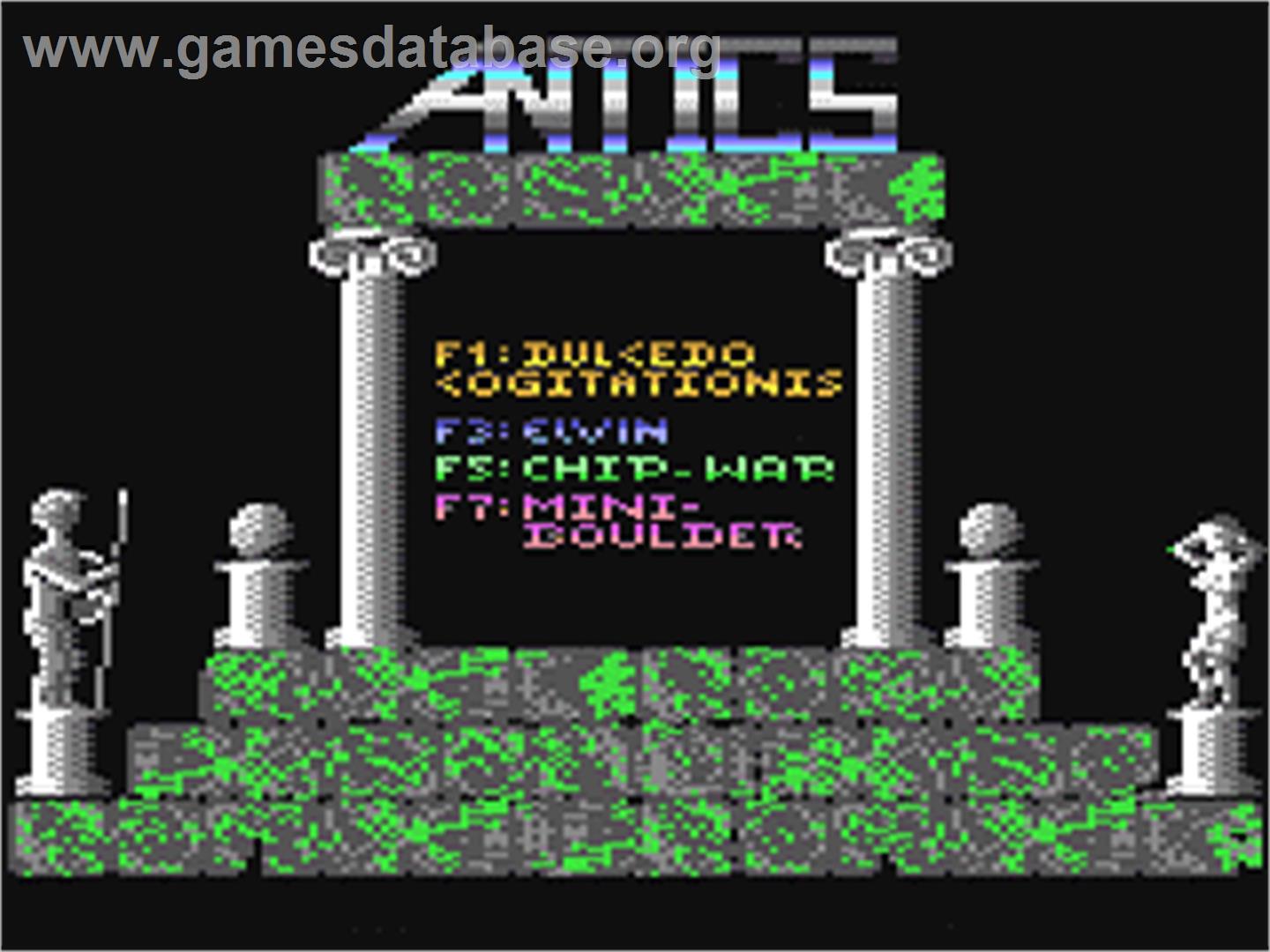 Antics (Bug-Byte) - Commodore 64 - Artwork - In Game