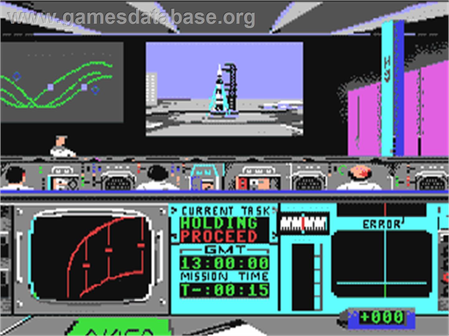 Apollo 18: Mission to the Moon - Commodore 64 - Artwork - In Game