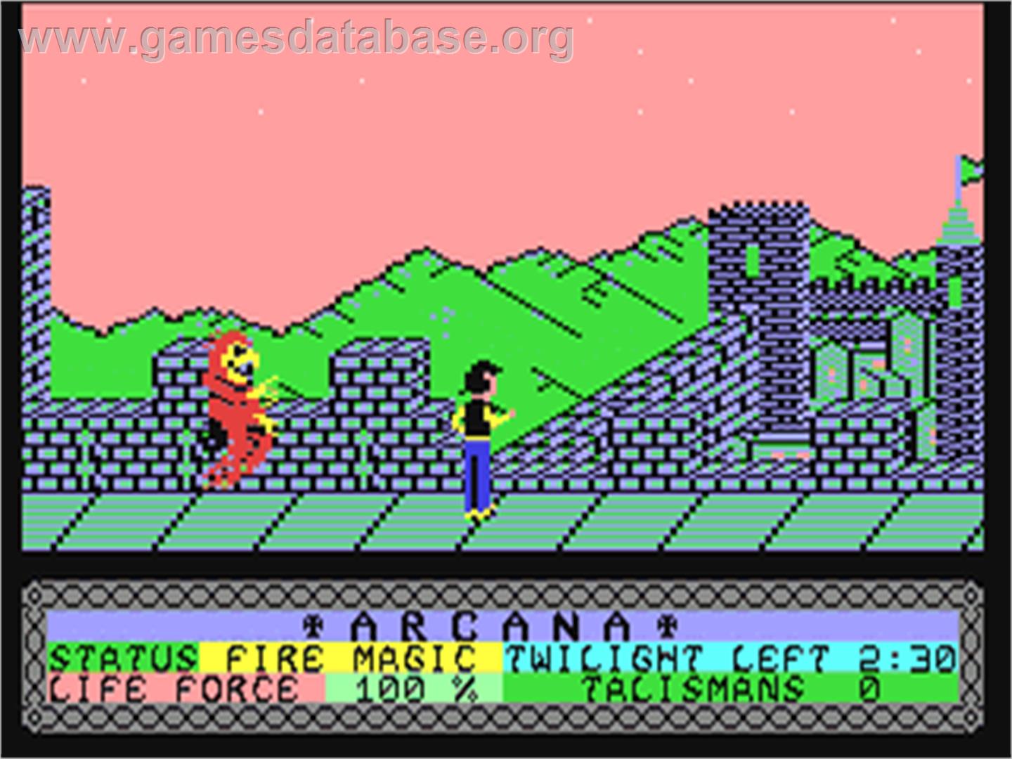 Arcana - Commodore 64 - Artwork - In Game