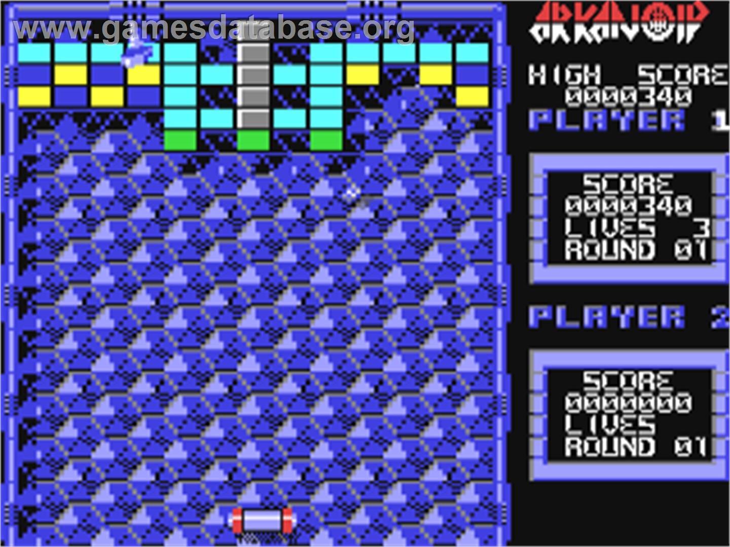 Arkanoid - Commodore 64 - Artwork - In Game