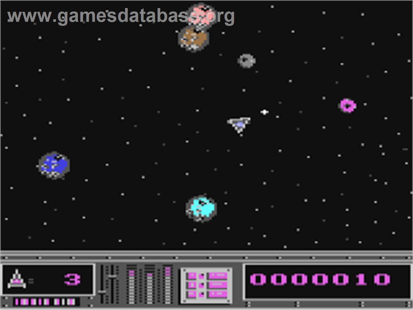 Astroids - Commodore 64 - Artwork - In Game