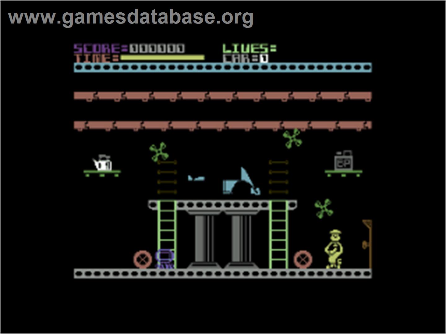 Auto Mania - Manic Mechanic - Commodore 64 - Artwork - In Game