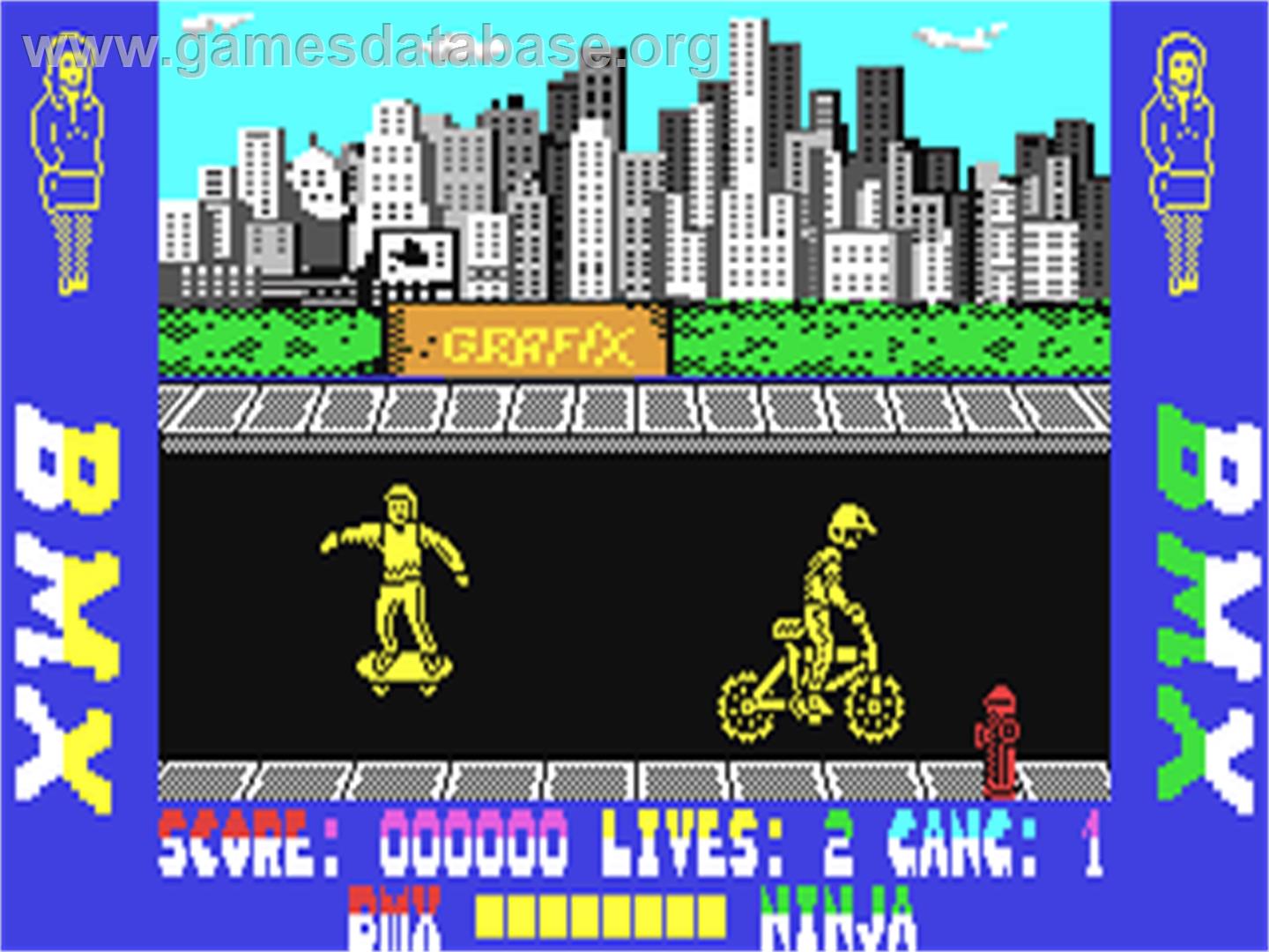 BMX Ninja - Commodore 64 - Artwork - In Game