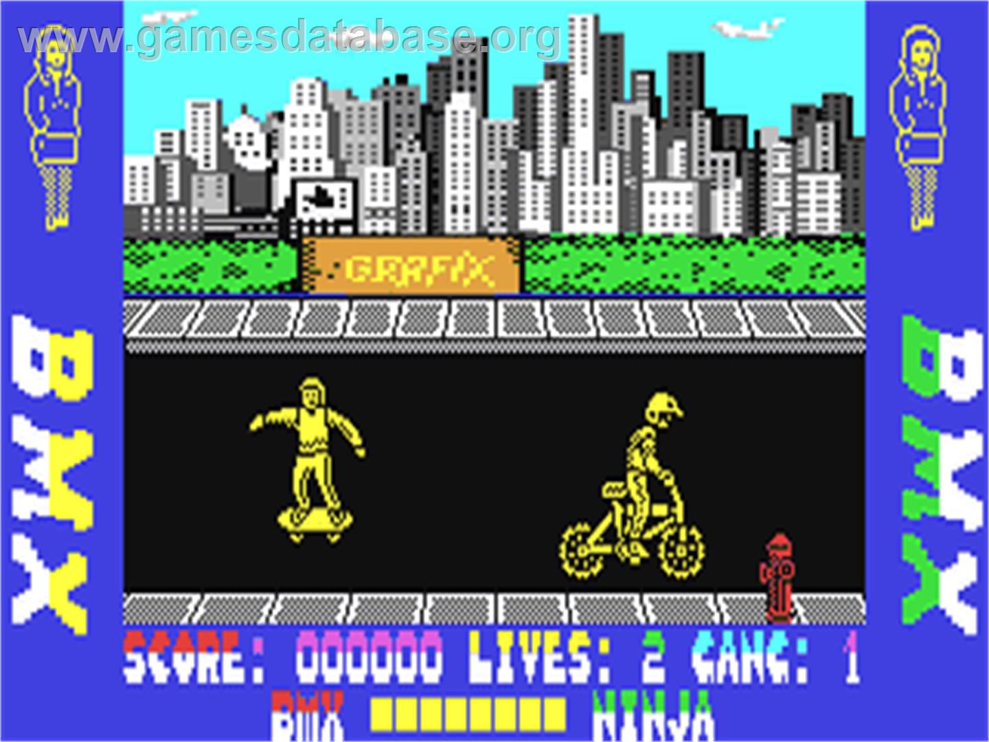 BMX Ninja - Commodore 64 - Artwork - In Game