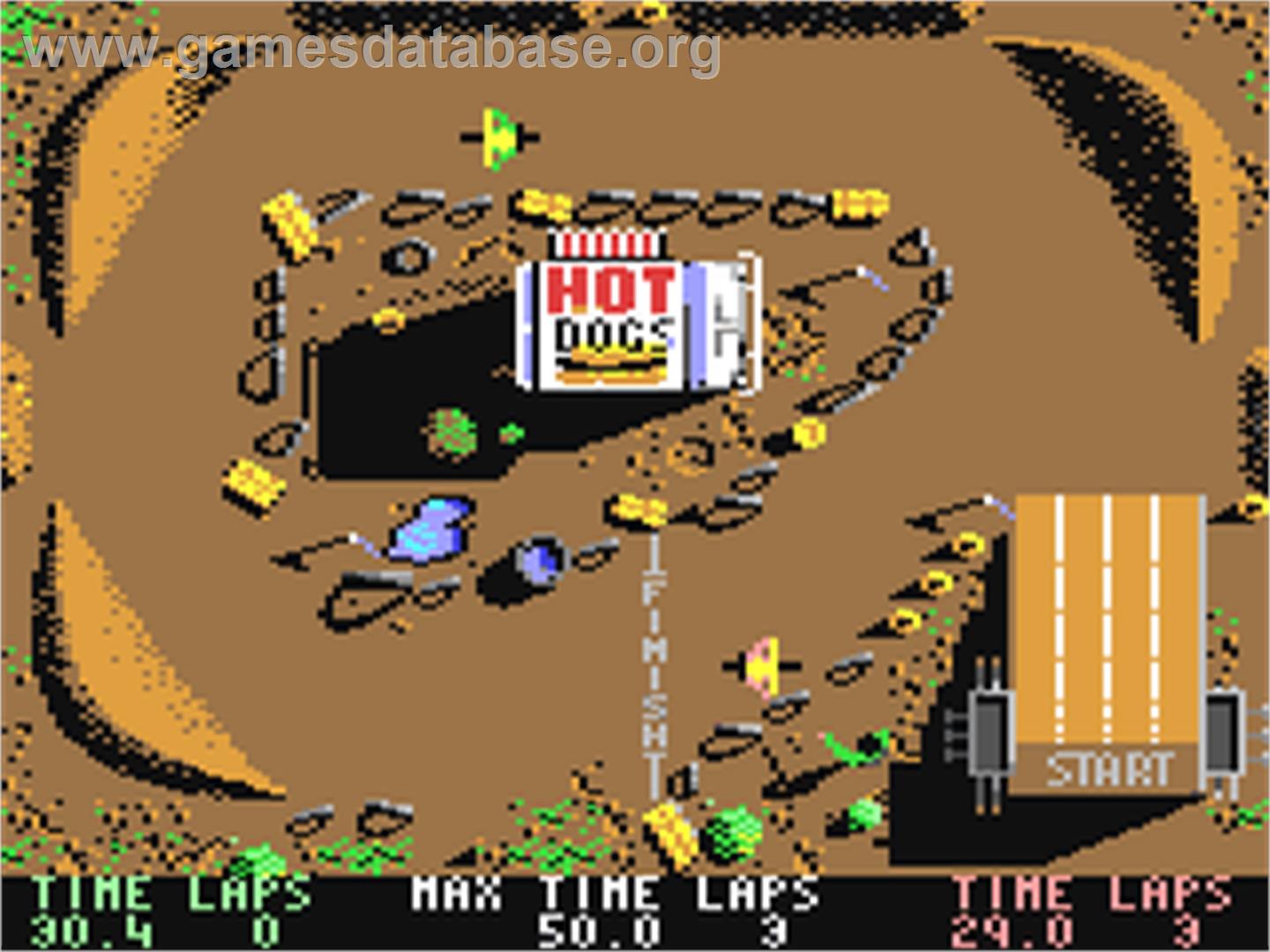 BMX Simulator - Commodore 64 - Artwork - In Game