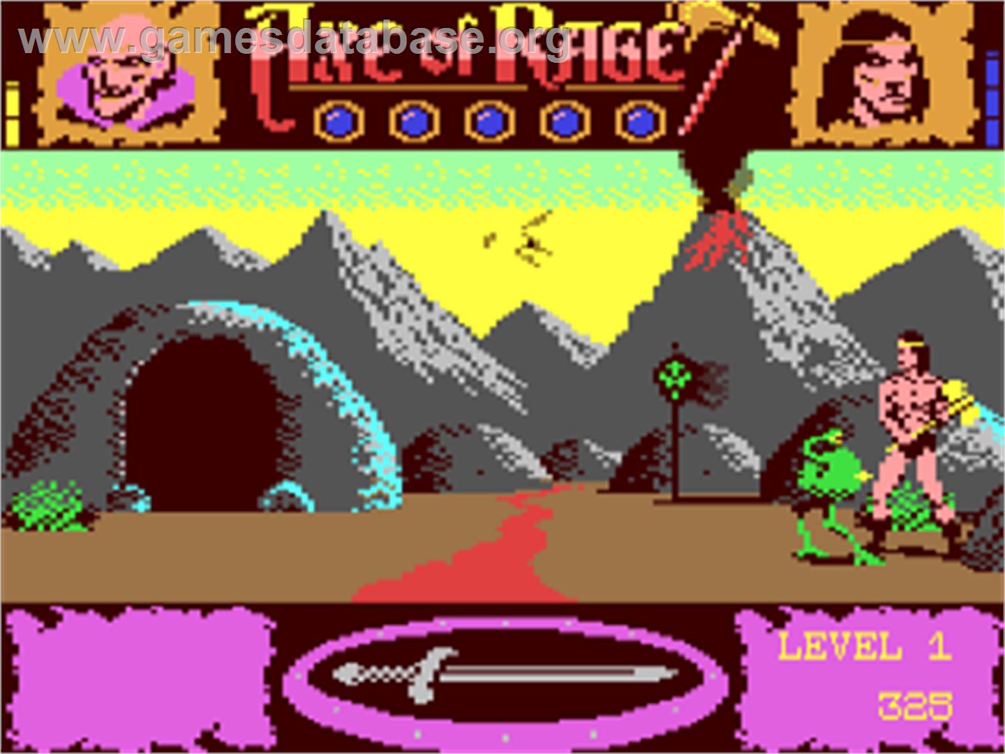 Barbarian 2 - The Dungeon Of Drax - Commodore 64 - Artwork - In Game