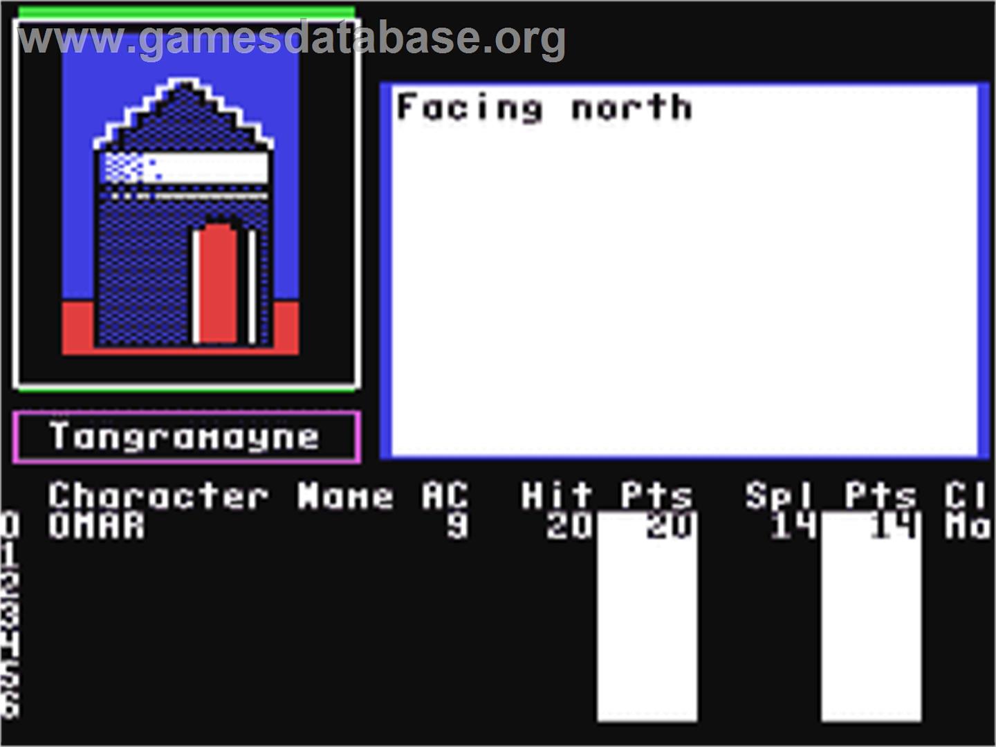 Bard's Tale 2 - The Destiny Knight, The - Commodore 64 - Artwork - In Game