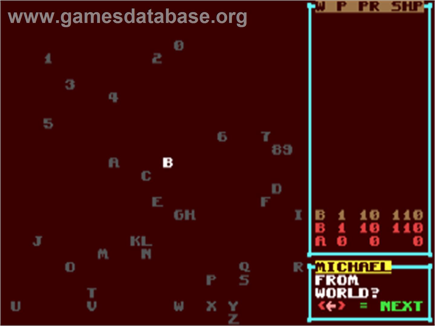 Battle In Space - Commodore 64 - Artwork - In Game