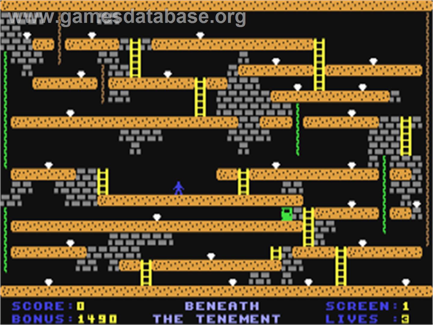 Beneath The Tenement - Commodore 64 - Artwork - In Game