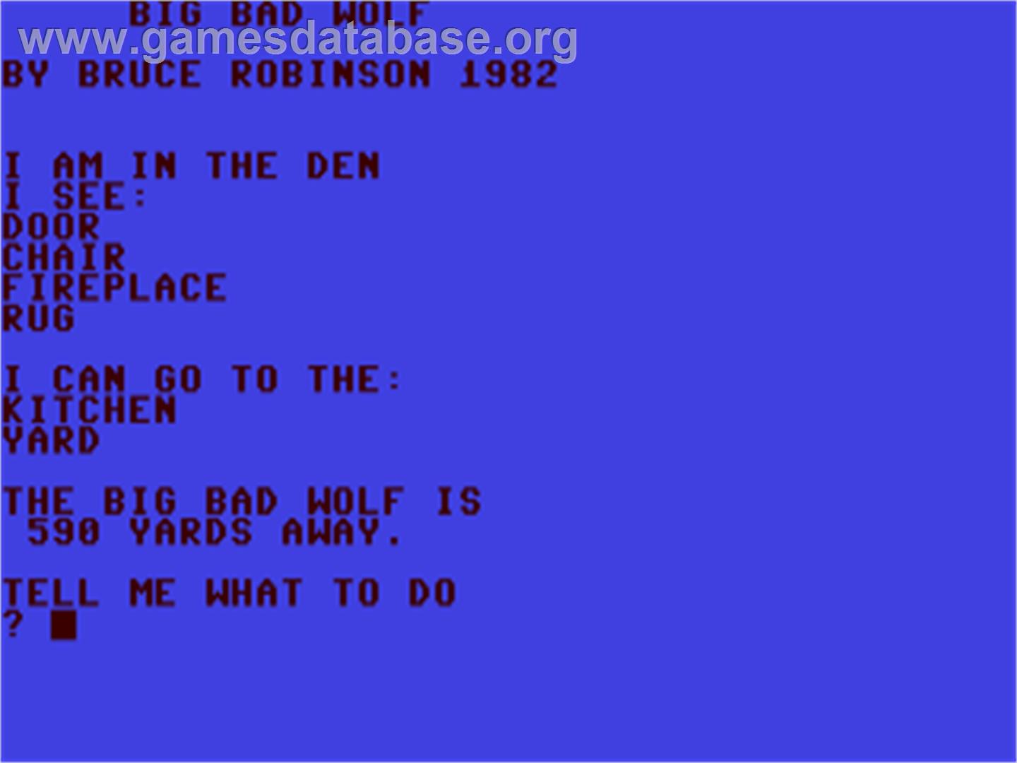Big Bad Wolf - Commodore 64 - Artwork - In Game