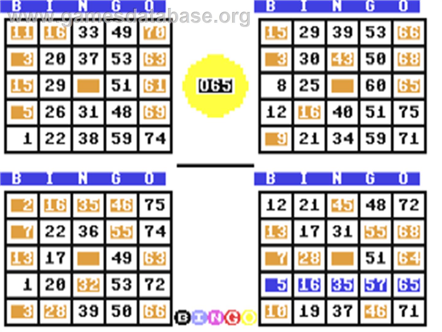 Bingo 64 - Commodore 64 - Artwork - In Game