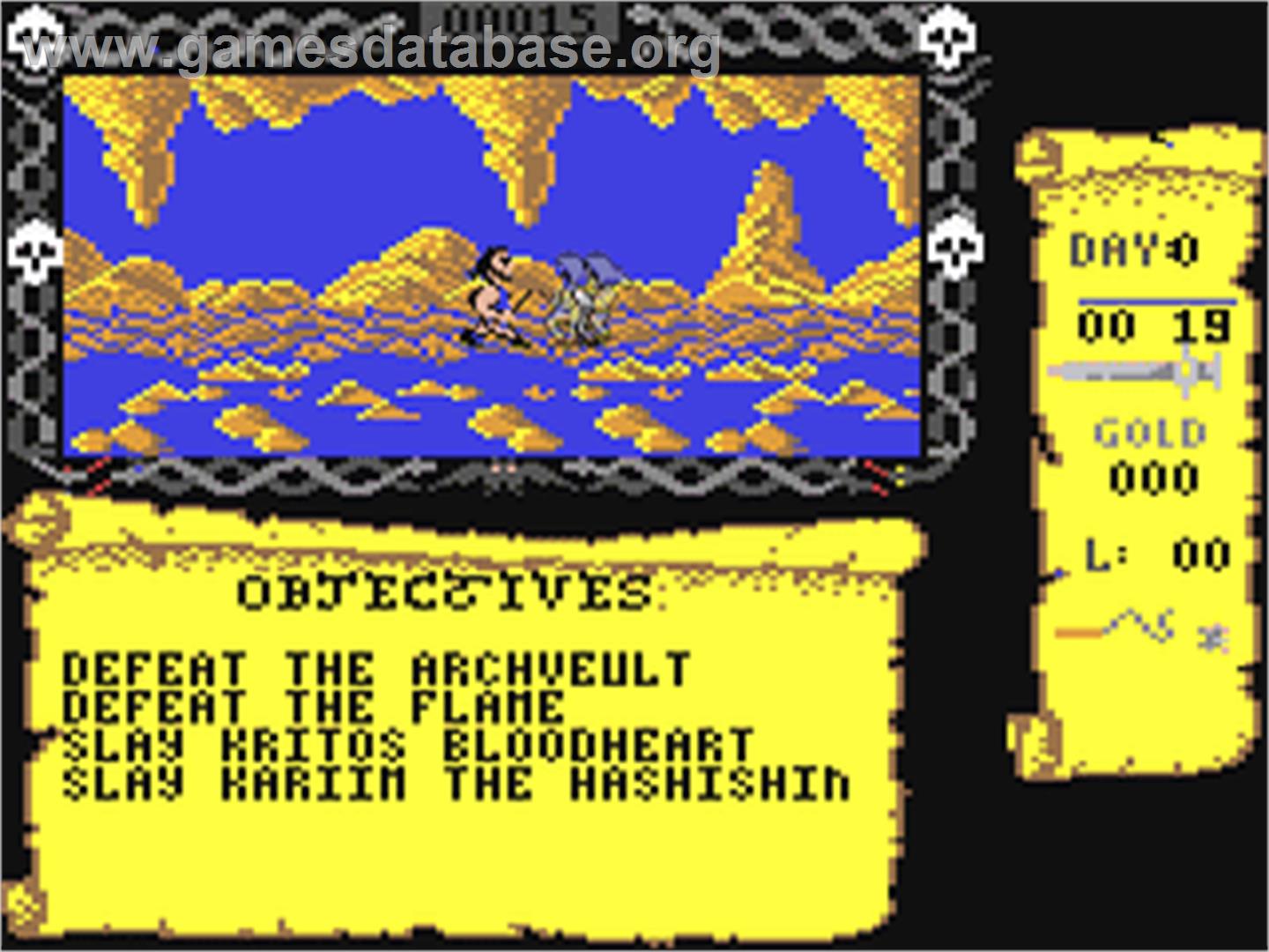 Blood Valley - Commodore 64 - Artwork - In Game