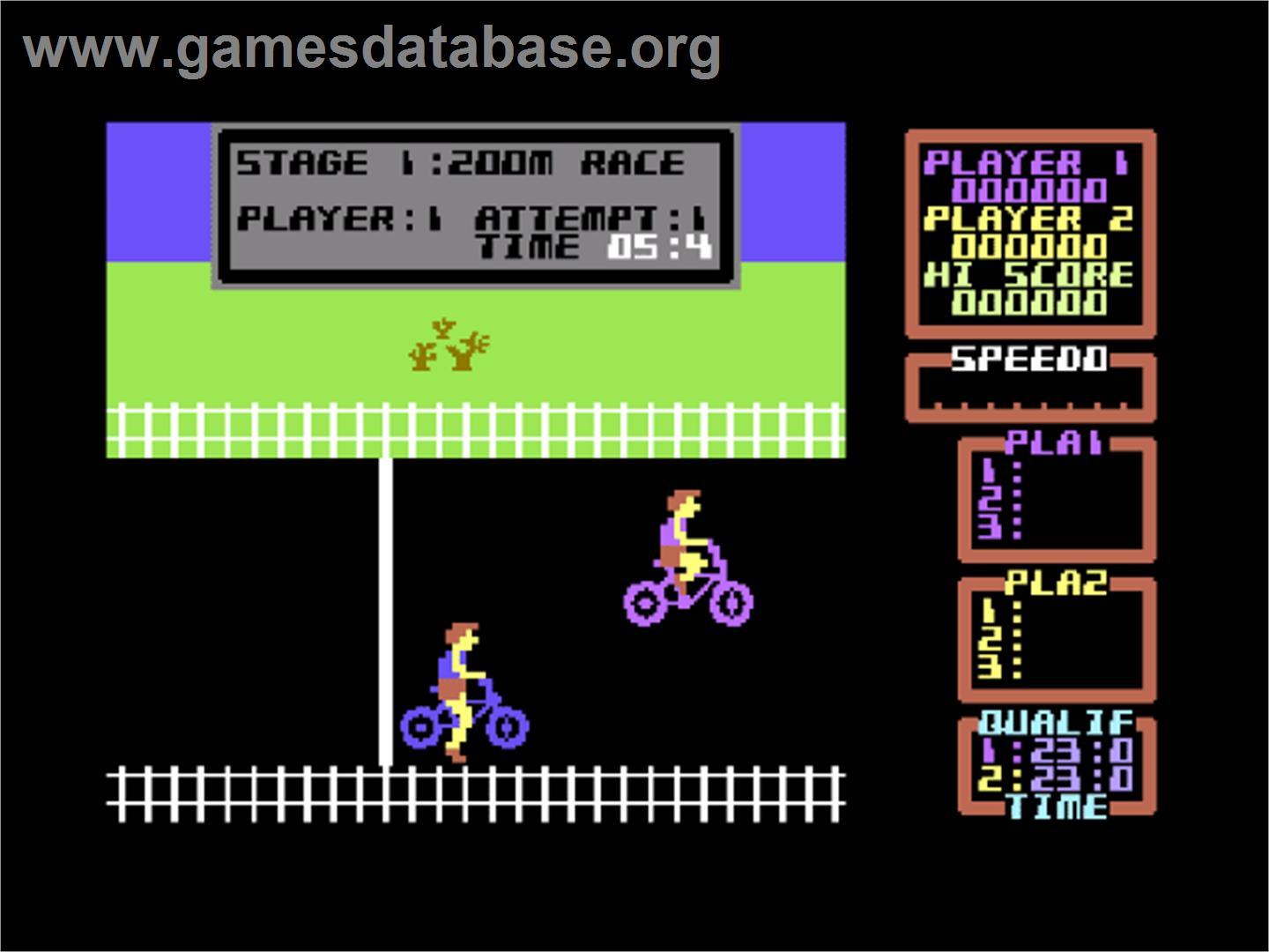 Bmx Stunts - Commodore 64 - Artwork - In Game