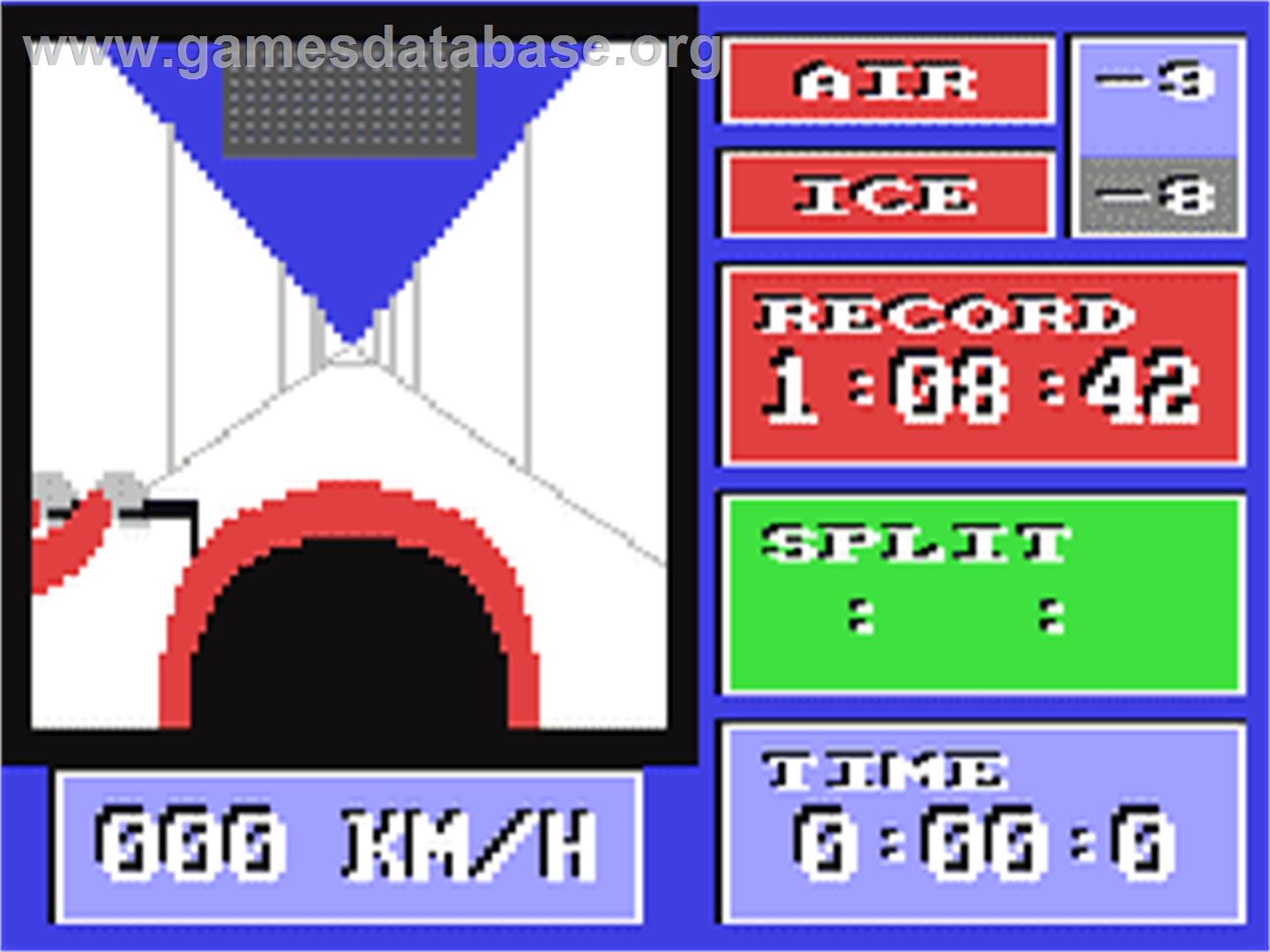 Bobsleigh - Commodore 64 - Artwork - In Game