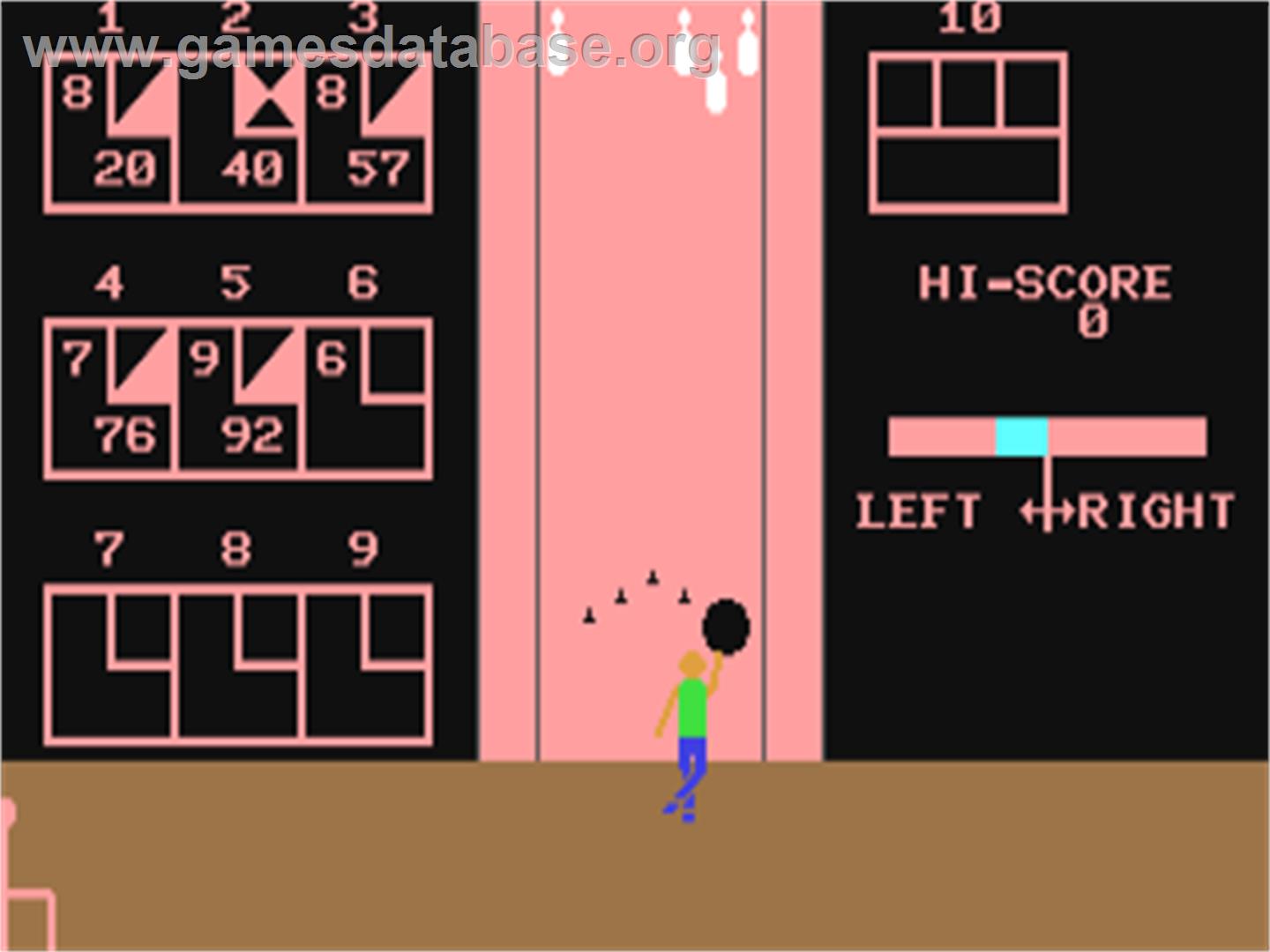 Bowling (Data Media) - Commodore 64 - Artwork - In Game