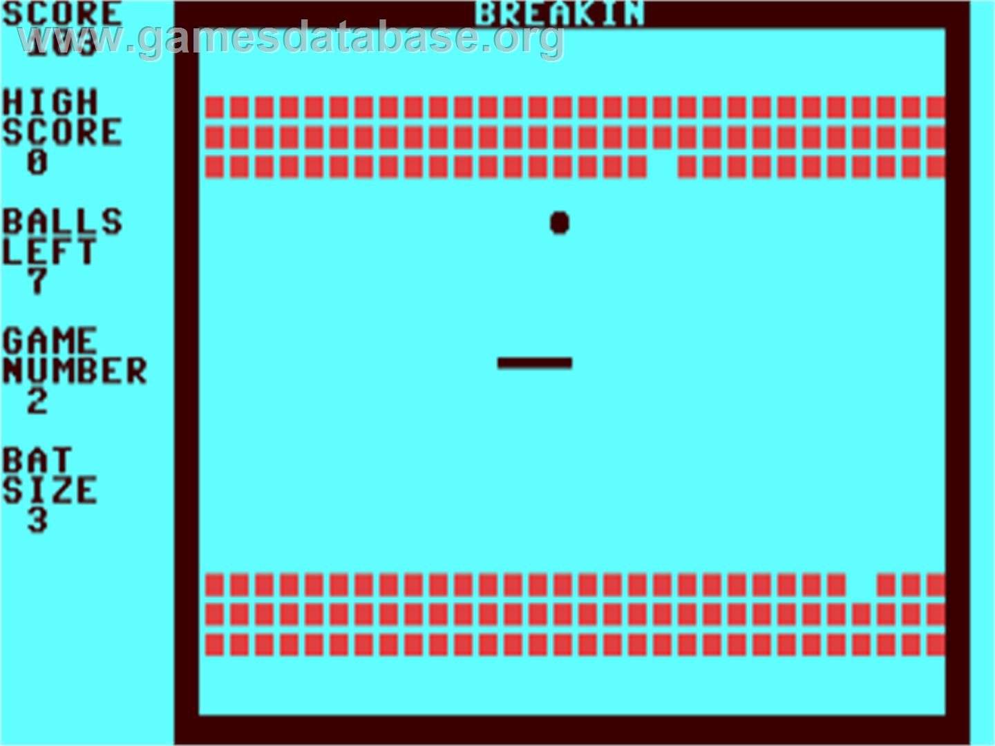 Break in / Break-in (Powerrun) - Commodore 64 - Artwork - In Game