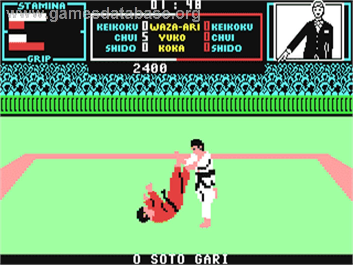 Brian Jack's Uchi-mata - Commodore 64 - Artwork - In Game