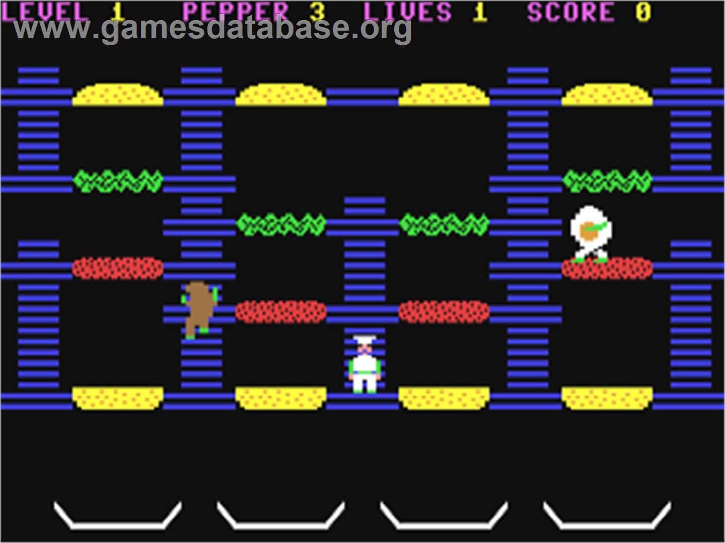 Burger Time - Commodore 64 - Artwork - In Game