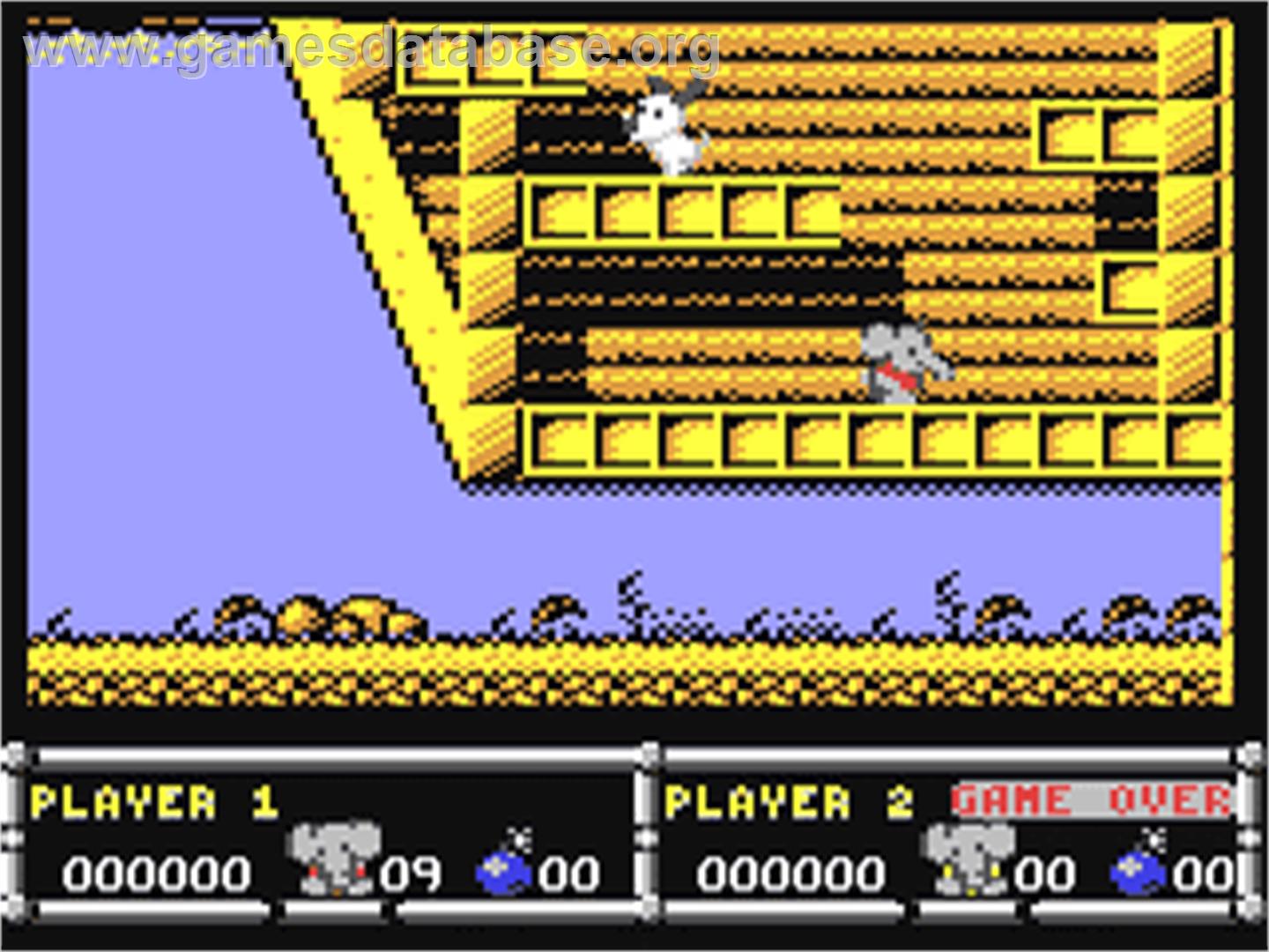 CJ in the USA - Commodore 64 - Artwork - In Game