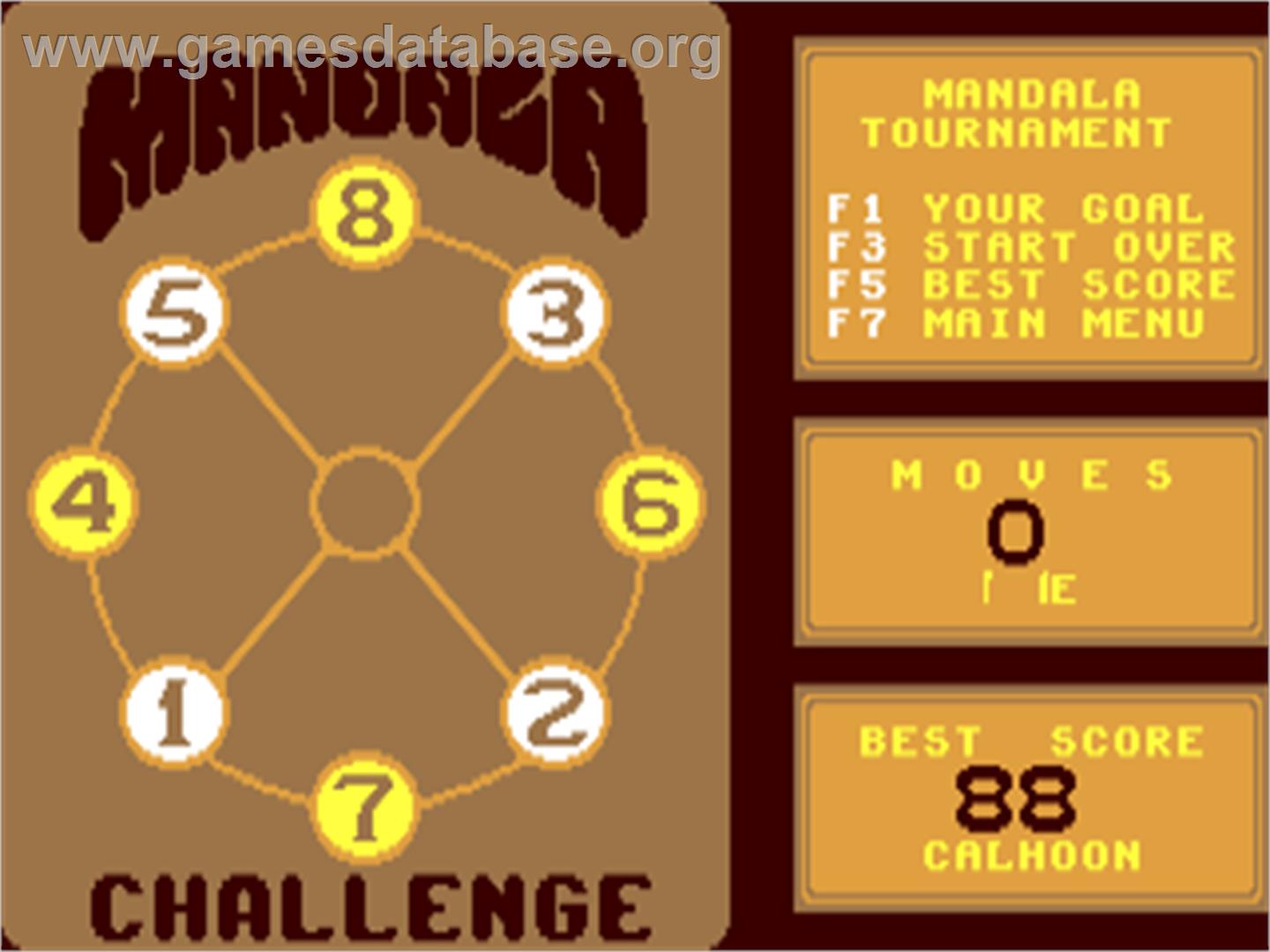 Calhoon's Mandala Challenge - Commodore 64 - Artwork - In Game