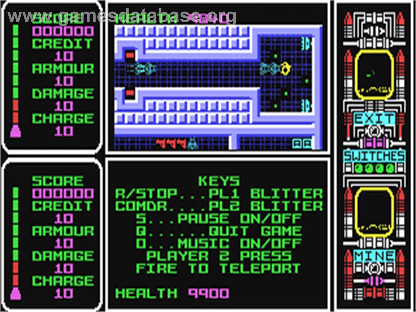 Captain Fizz Meets the Blaster-Trons - Commodore 64 - Artwork - In Game