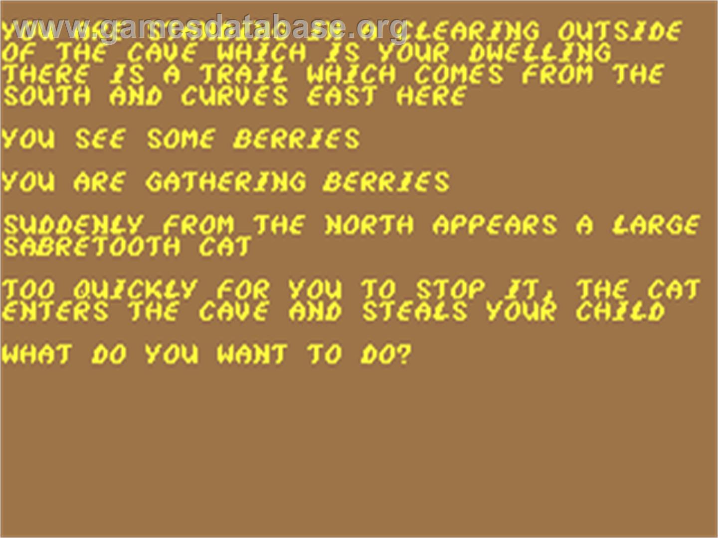 Caveman (Compute!) - Commodore 64 - Artwork - In Game