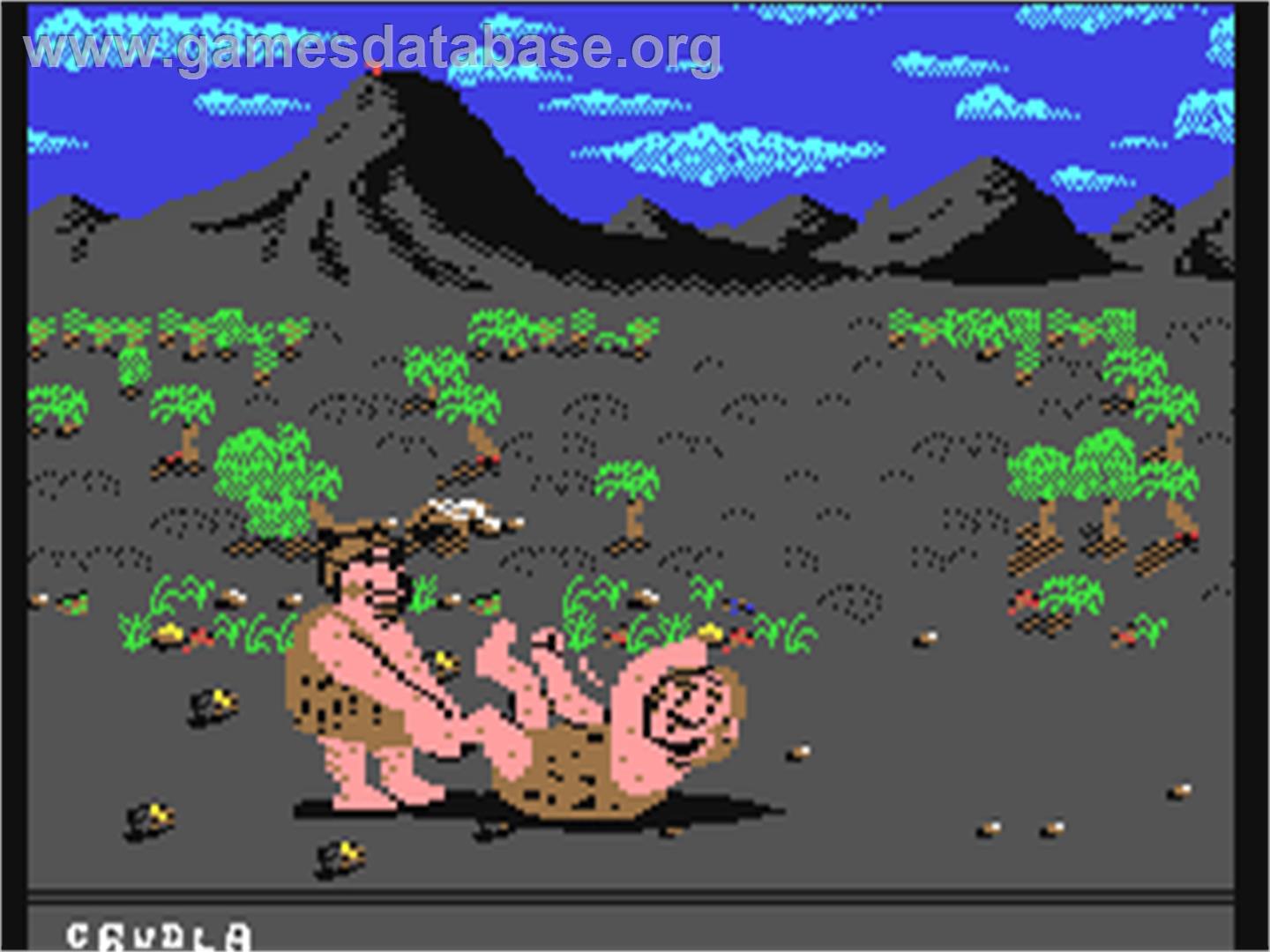 Caveman Ugh-Lympics - Commodore 64 - Artwork - In Game