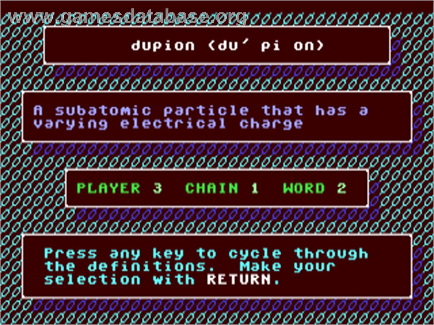 Chain Of Fools - Commodore 64 - Artwork - In Game