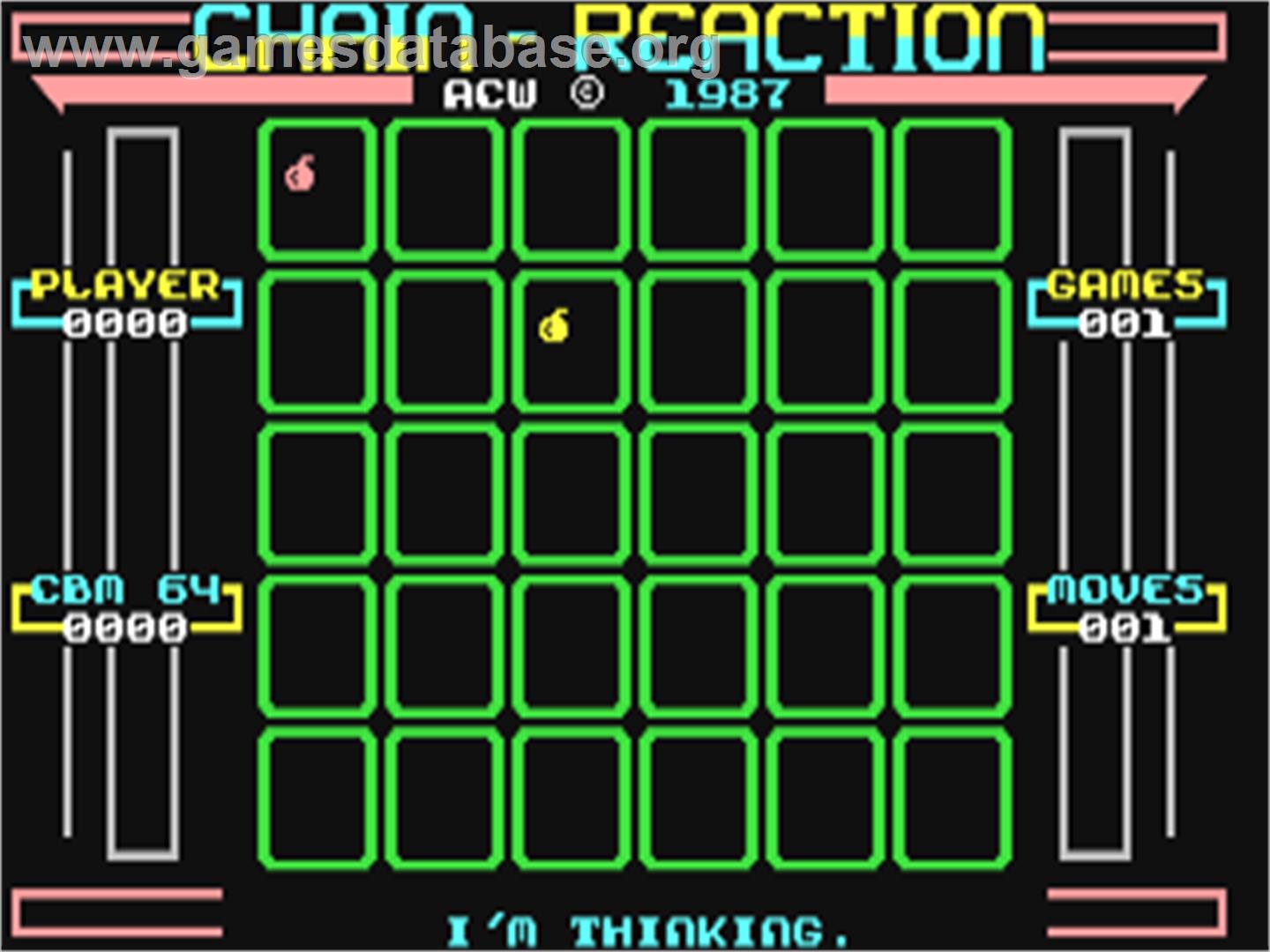 Chain Reaction (Euro-Byte) - Commodore 64 - Artwork - In Game
