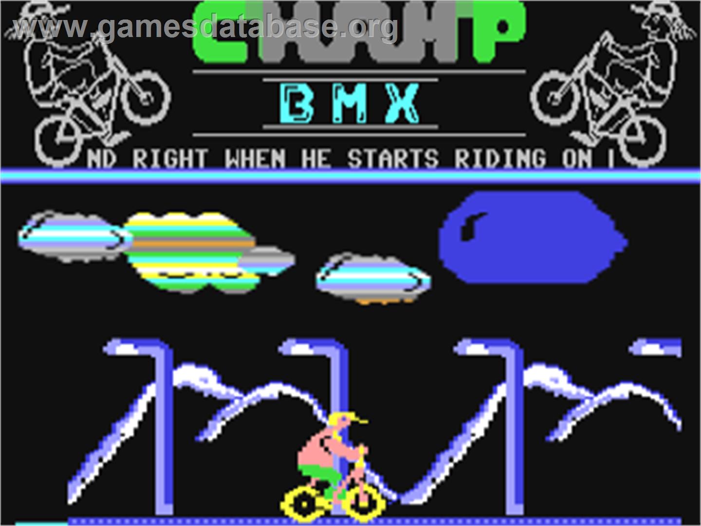 Championship Bmx - Commodore 64 - Artwork - In Game