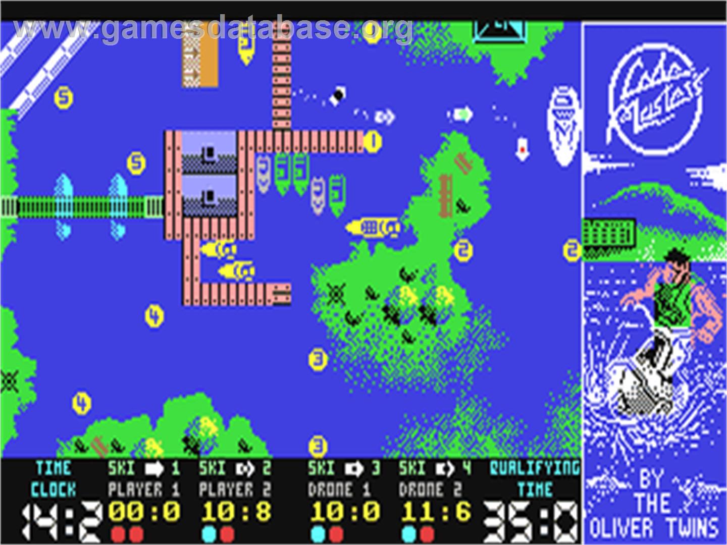 Championship Jet Ski Simulator - Commodore 64 - Artwork - In Game