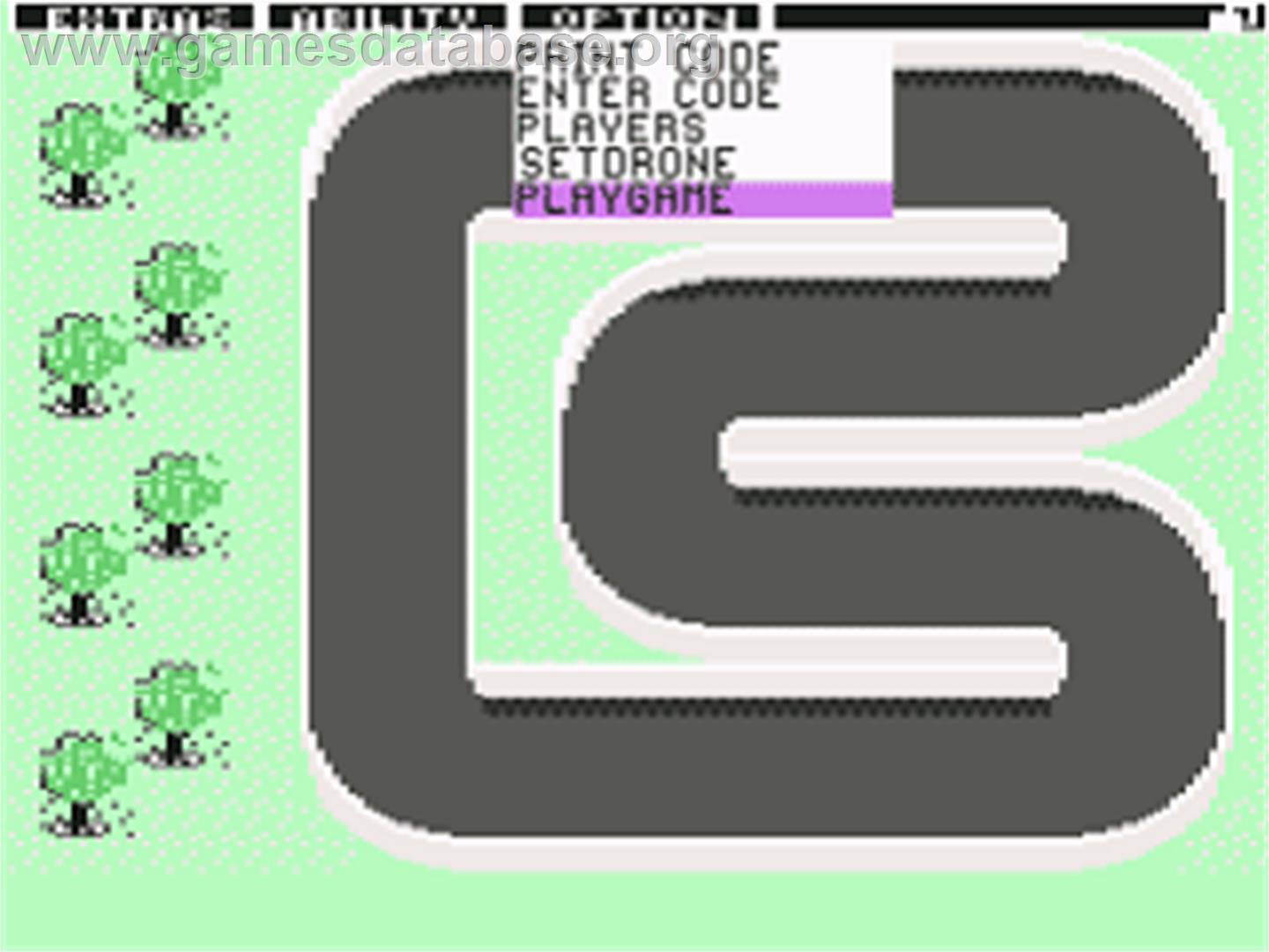 Championship Sprint - Commodore 64 - Artwork - In Game