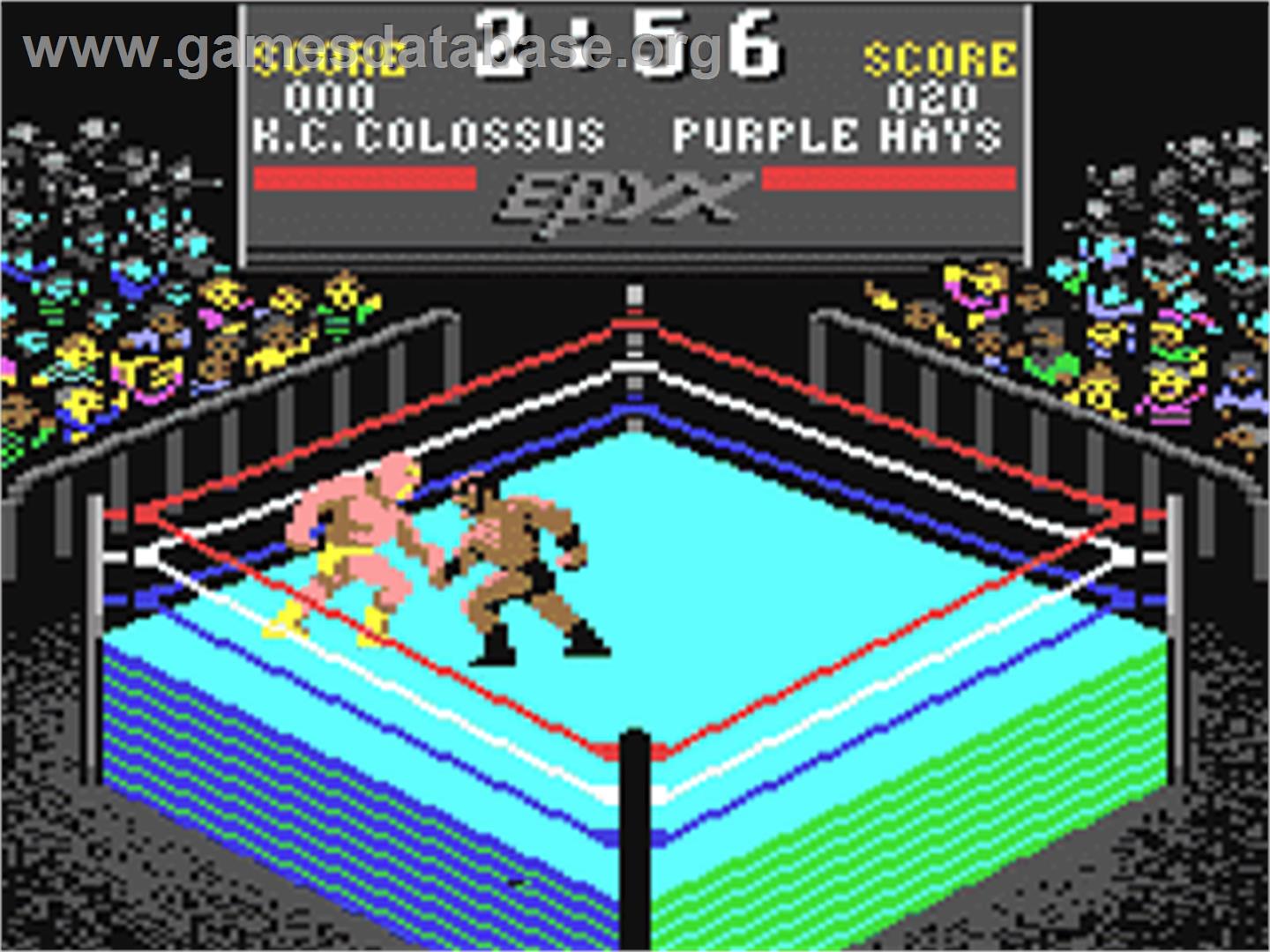 Championship Wrestling - Commodore 64 - Artwork - In Game