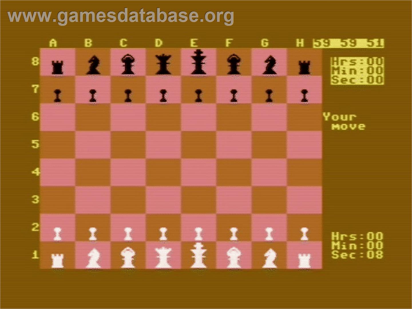 Chess - Commodore 64 - Artwork - In Game