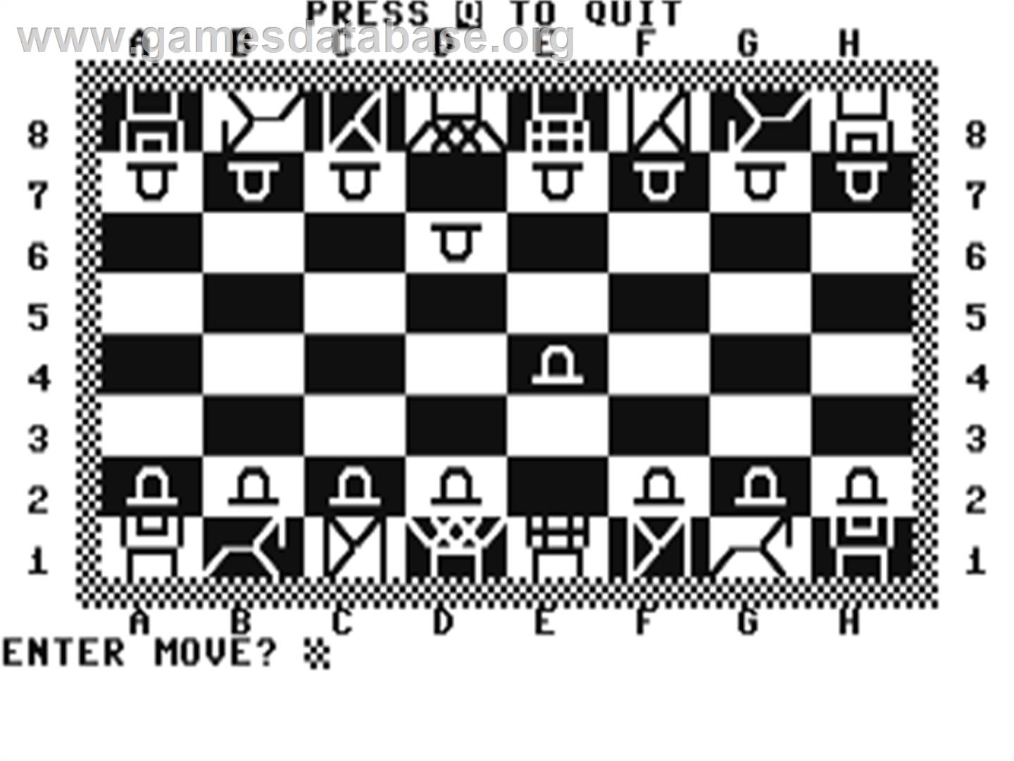 Chess For Two - Commodore 64 - Artwork - In Game