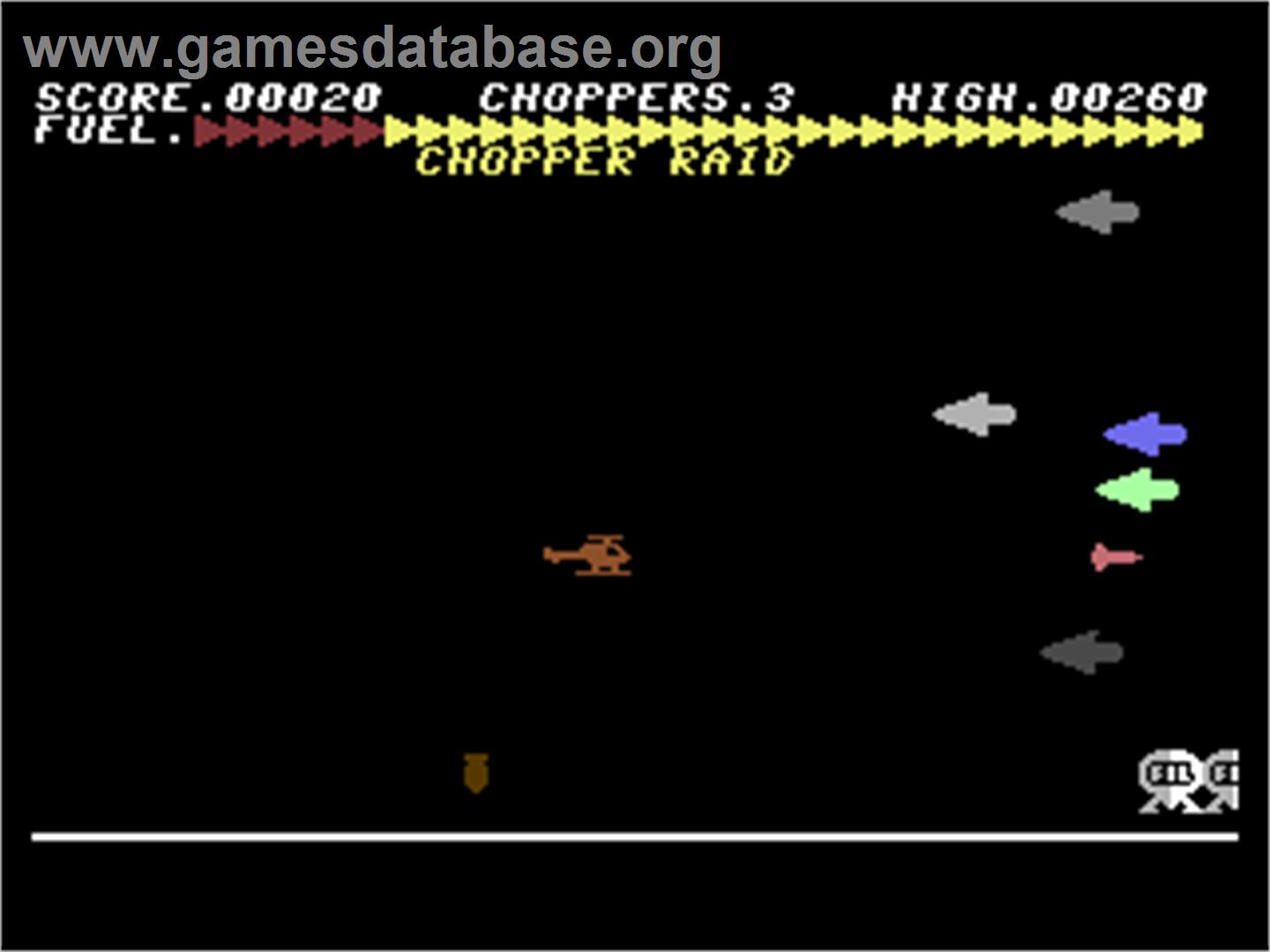 Chopper Raid - Commodore 64 - Artwork - In Game