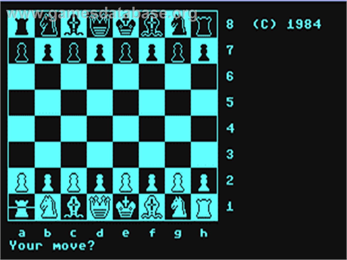Colossus Chess 2.0 - Commodore 64 - Artwork - In Game