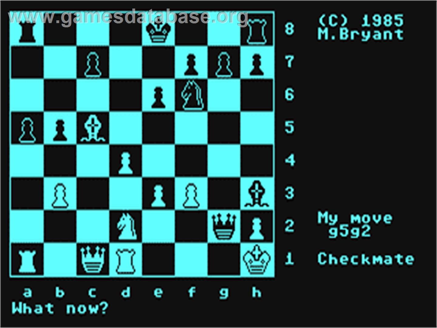 Colossus Chess 4 - Commodore 64 - Artwork - In Game