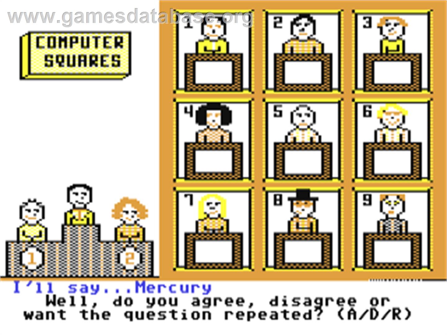 Computer Squares - Commodore 64 - Artwork - In Game
