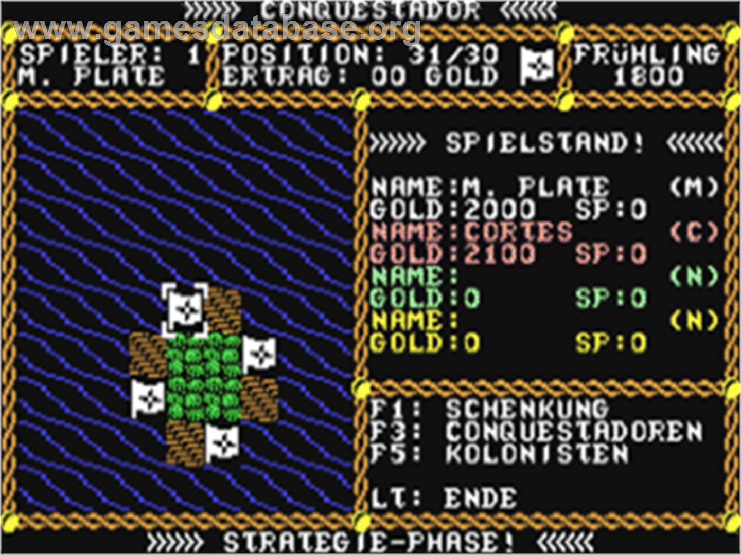 Conquestador - Commodore 64 - Artwork - In Game