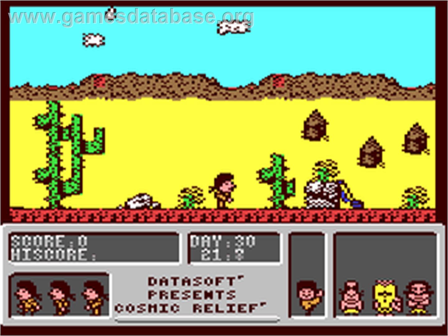 Cosmic Relief: Prof. Renegade to the Rescue - Commodore 64 - Artwork - In Game