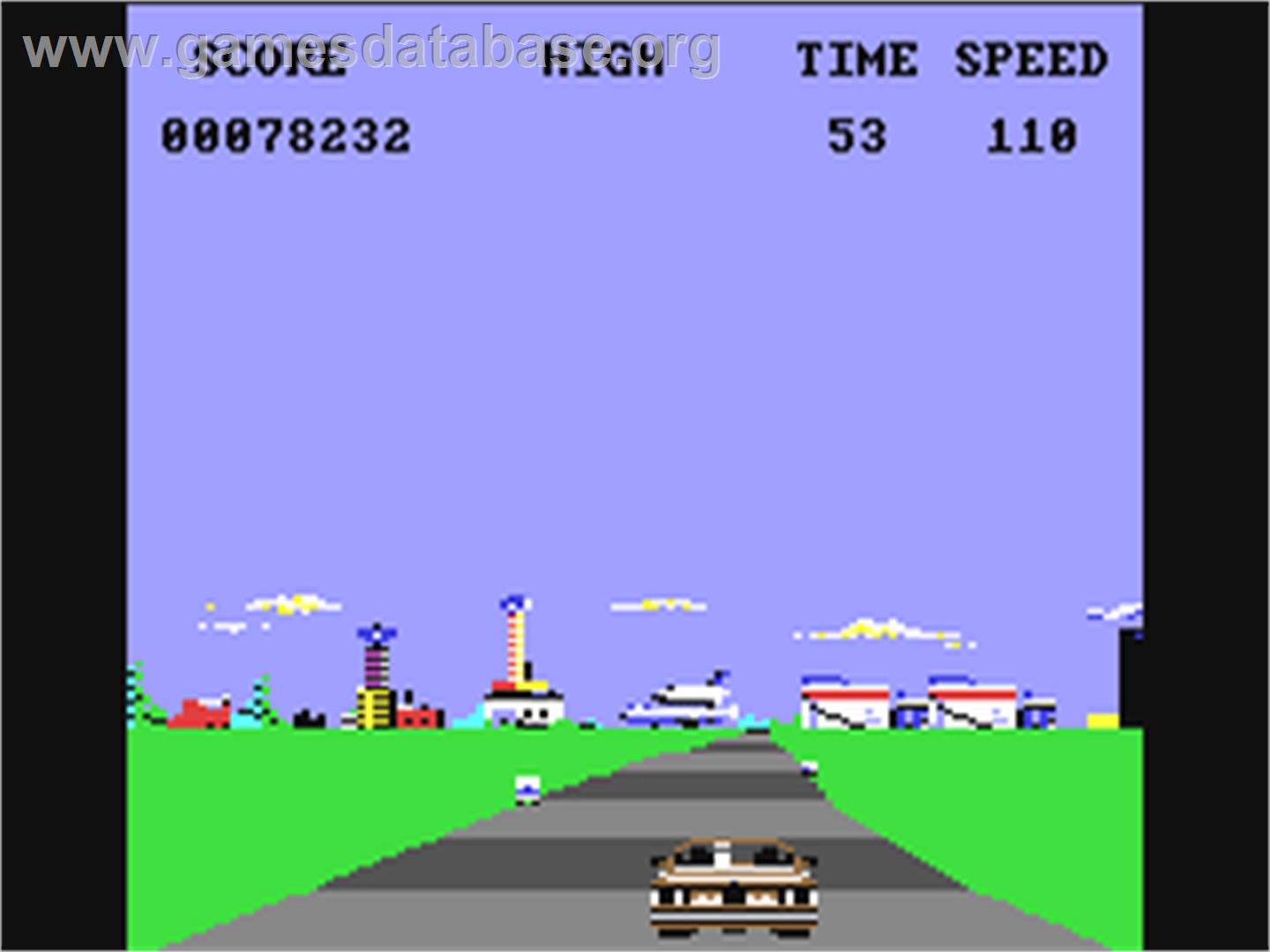 Crazy Cars - Commodore 64 - Artwork - In Game