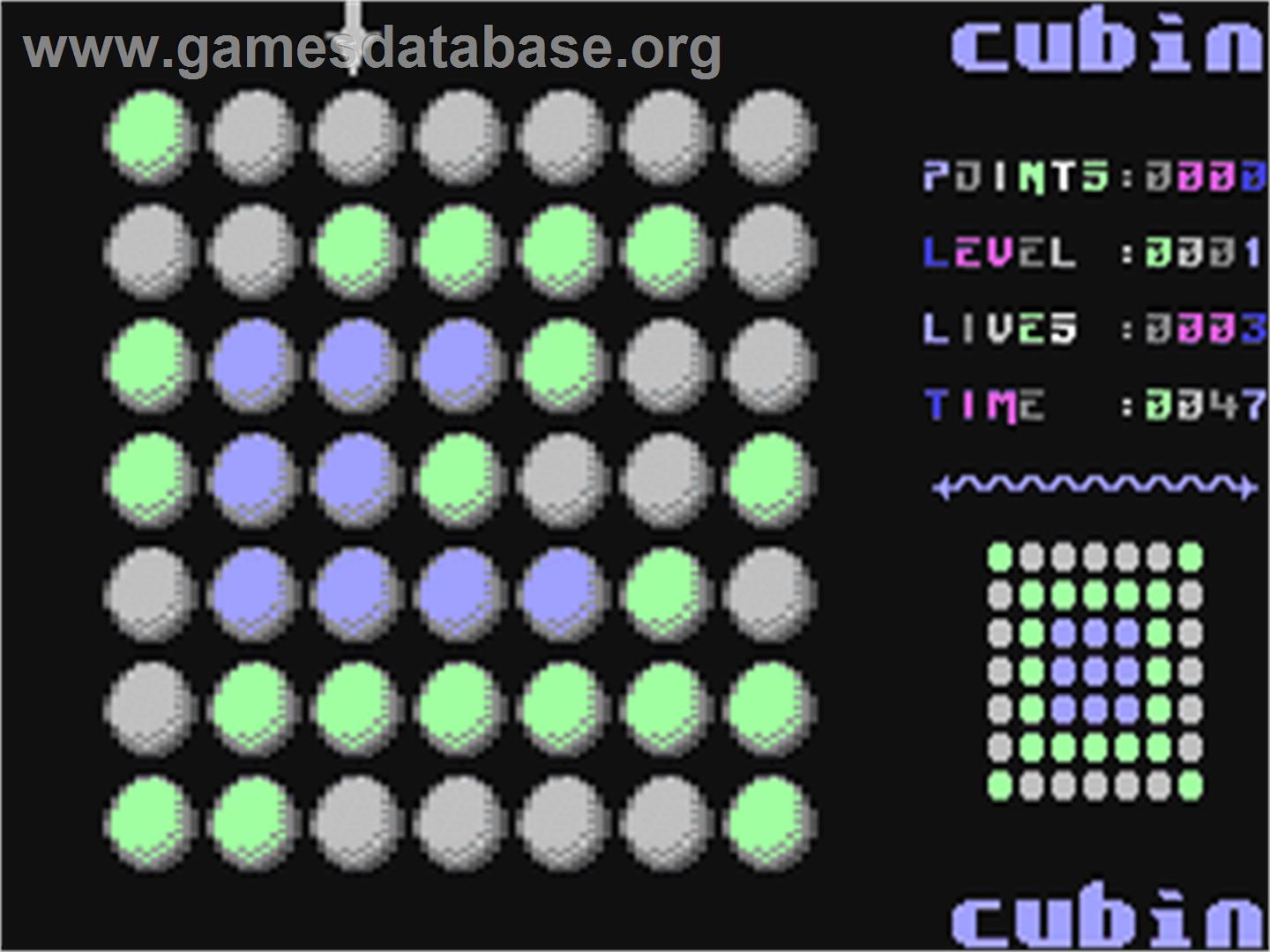 Cubin' - Commodore 64 - Artwork - In Game