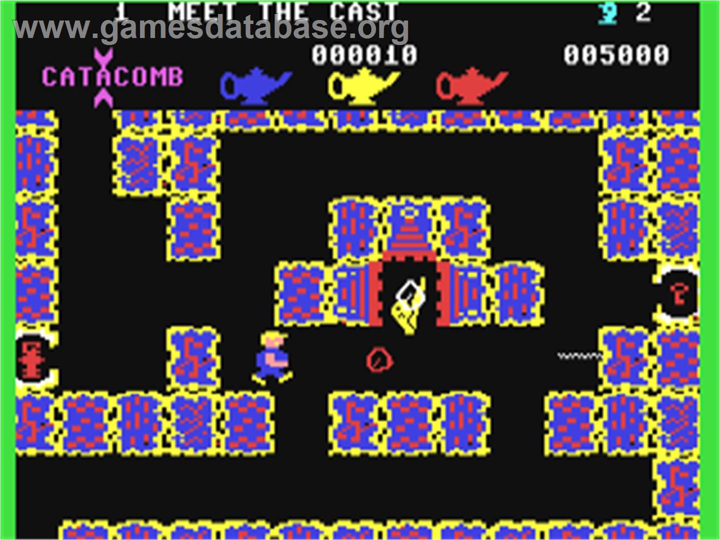 Cuthbert In The Tombs - Commodore 64 - Artwork - In Game