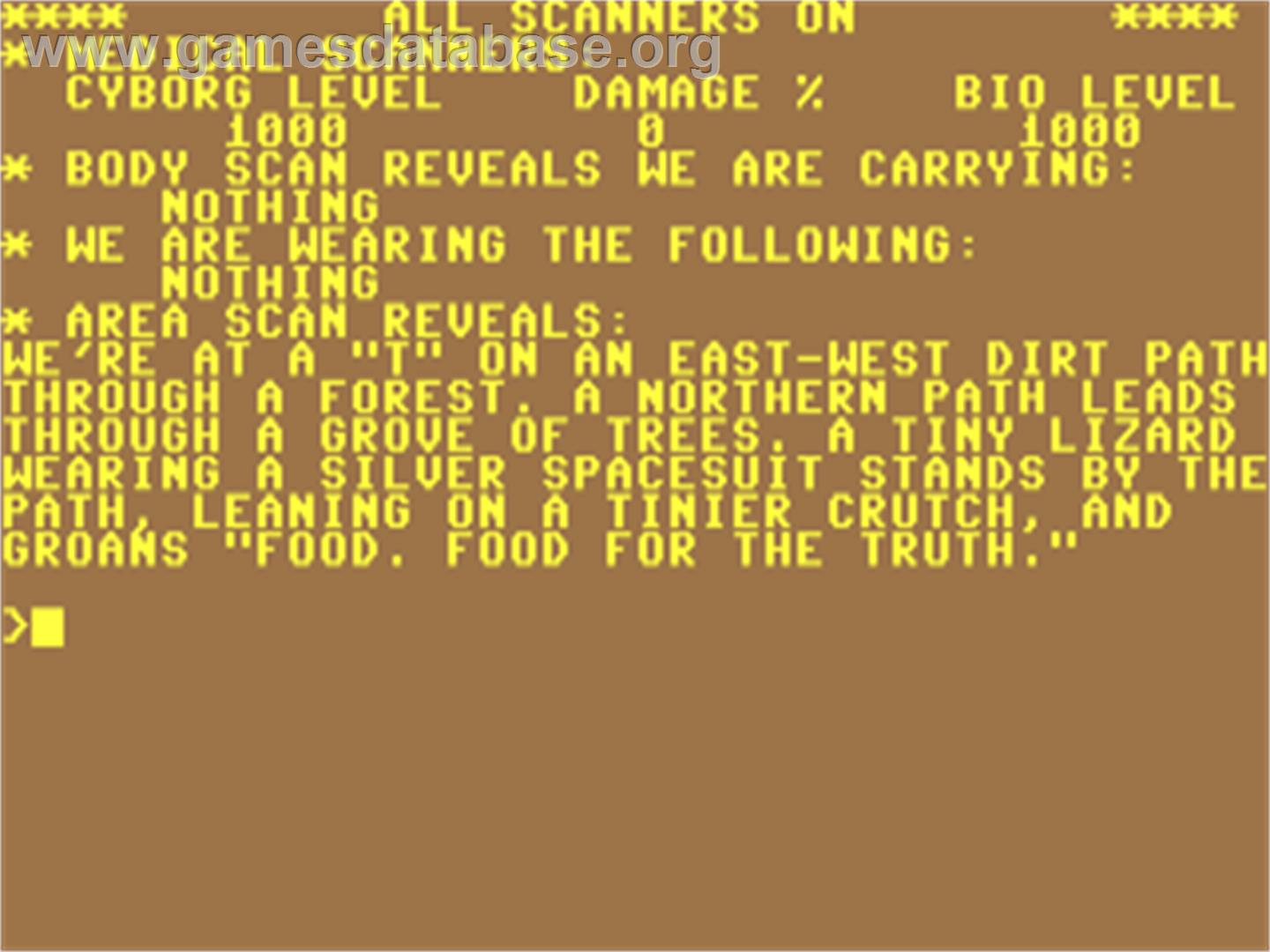 Cyborg - Commodore 64 - Artwork - In Game